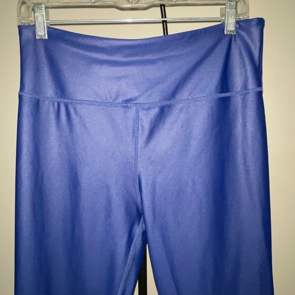 ZYIA Blue Metallic Light n Tight Hi-Rise 7/8 24" Inseam Leggings 14-16 Sparkly - Picture 6 of 7